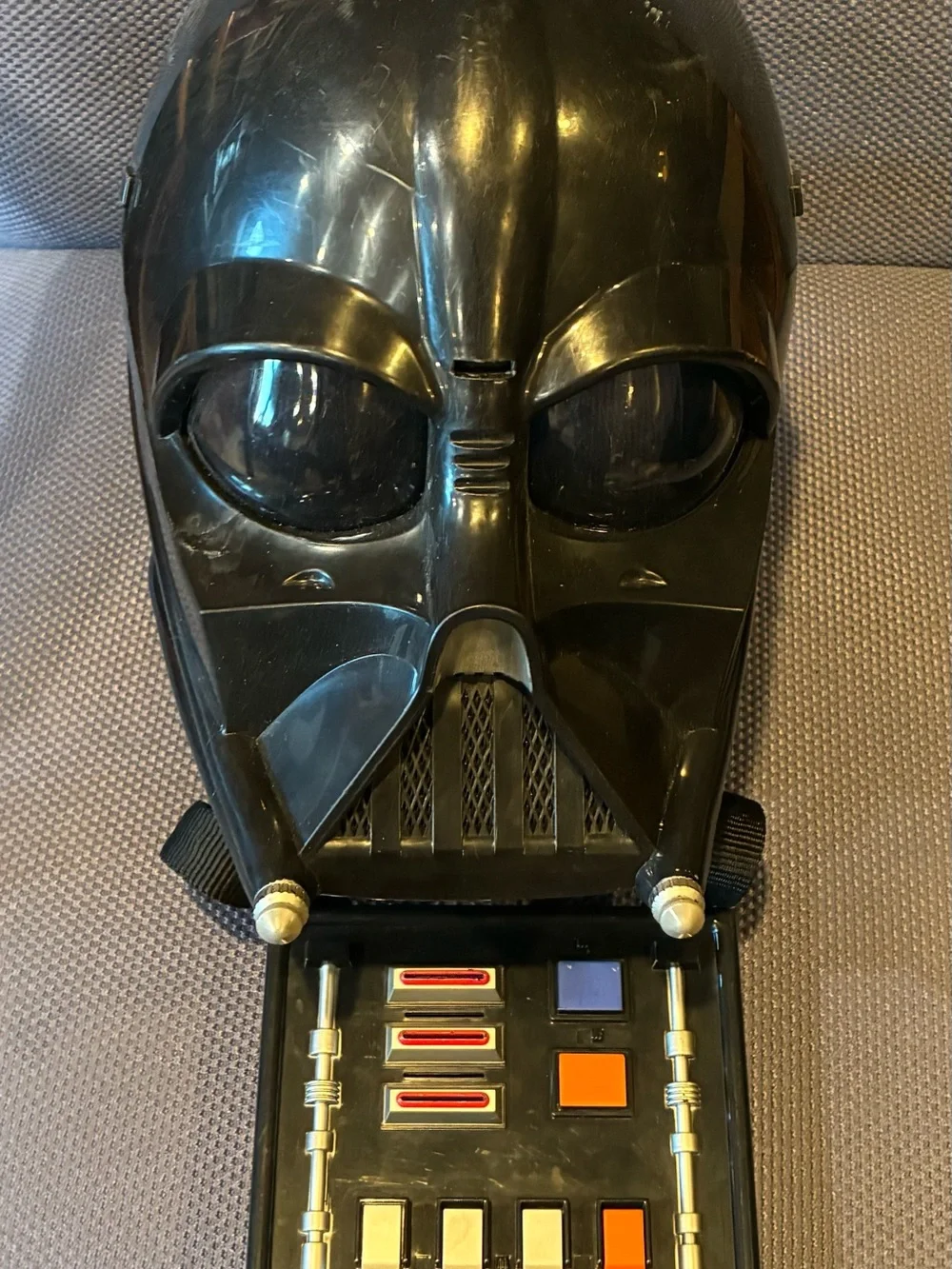 Star Wars Black Darth Vader Jumpsuit Costume WITH TALKING DARTH VADER HELMET - Picture 5 of 8